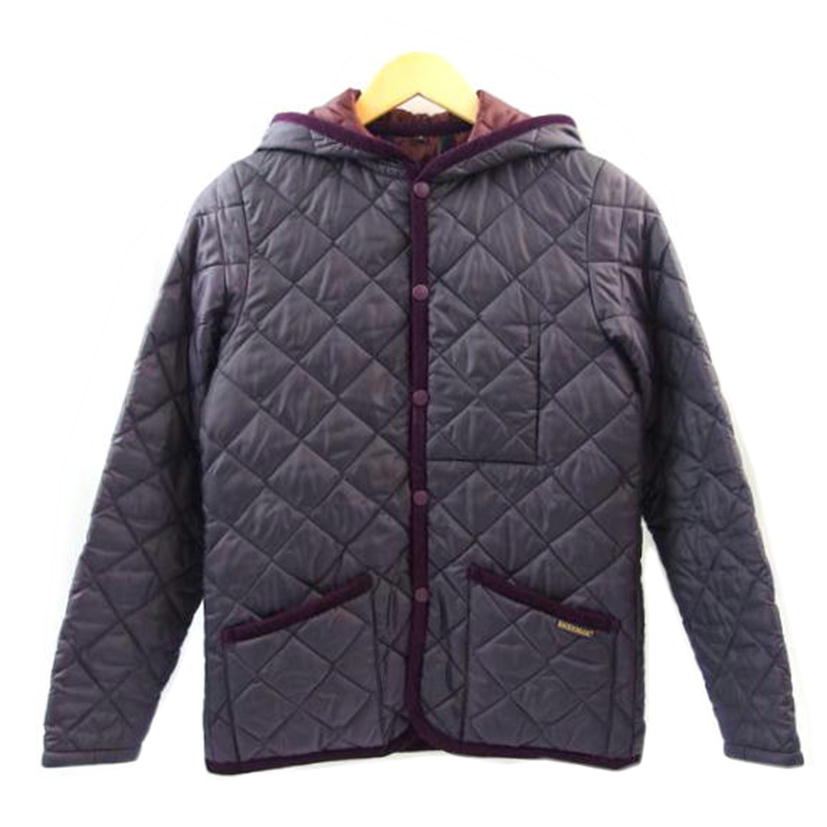 ラベンハム/LAVENHAM フード付きキルティングジャケット 中綿 イギリス製 パープル サイズ36/LBH17BP//Aランク/83