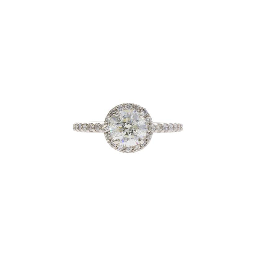 /◎ Pt950ダイヤリング1.06/0.37ct//Aランク/75