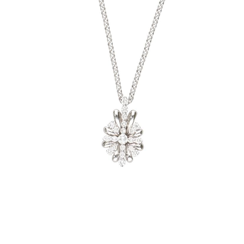 / K18WGダイヤネックレス0.70ct//Aランク/75