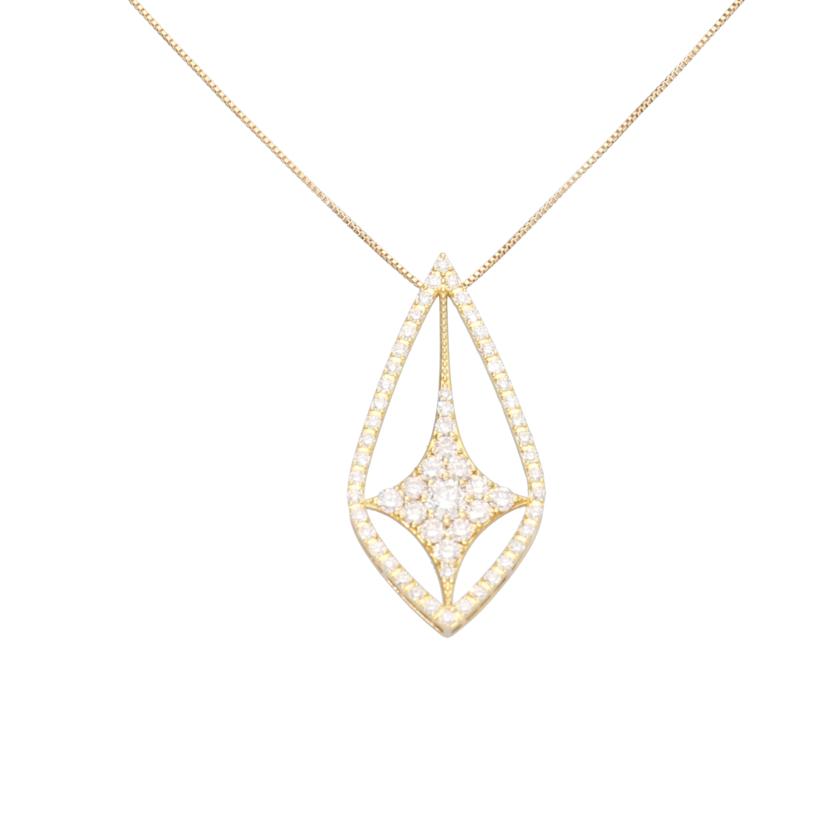 / K18ダイヤネックレス1.00ct//Aランク/75