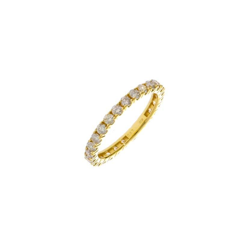 / K18フルエタニティダイヤリング1.00ct //Aランク/75