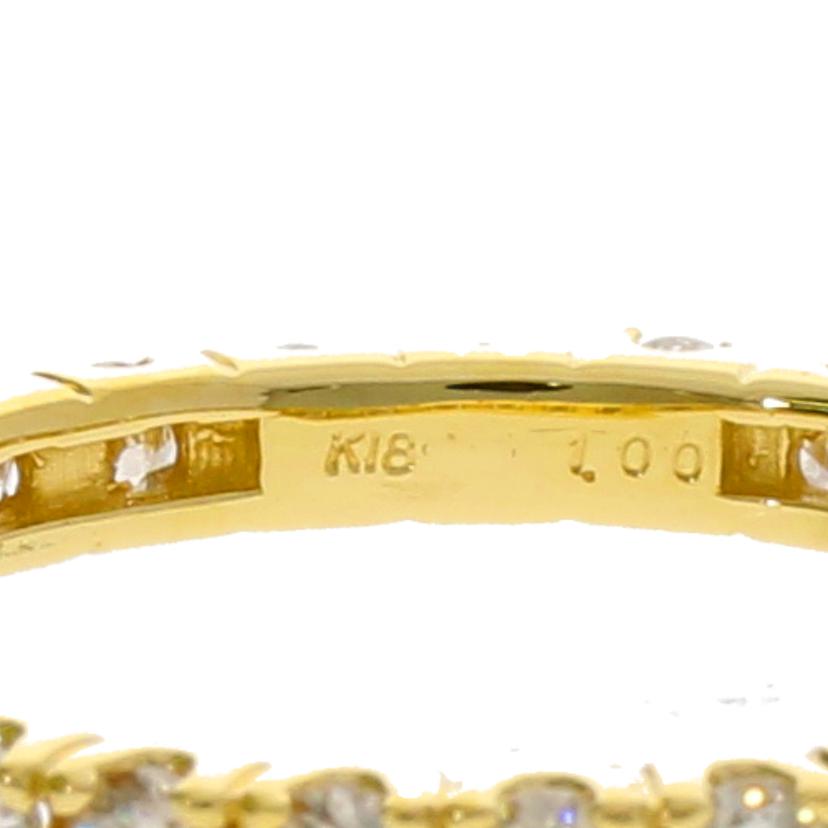 / K18フルエタニティダイヤリング1.00ct //Aランク/75