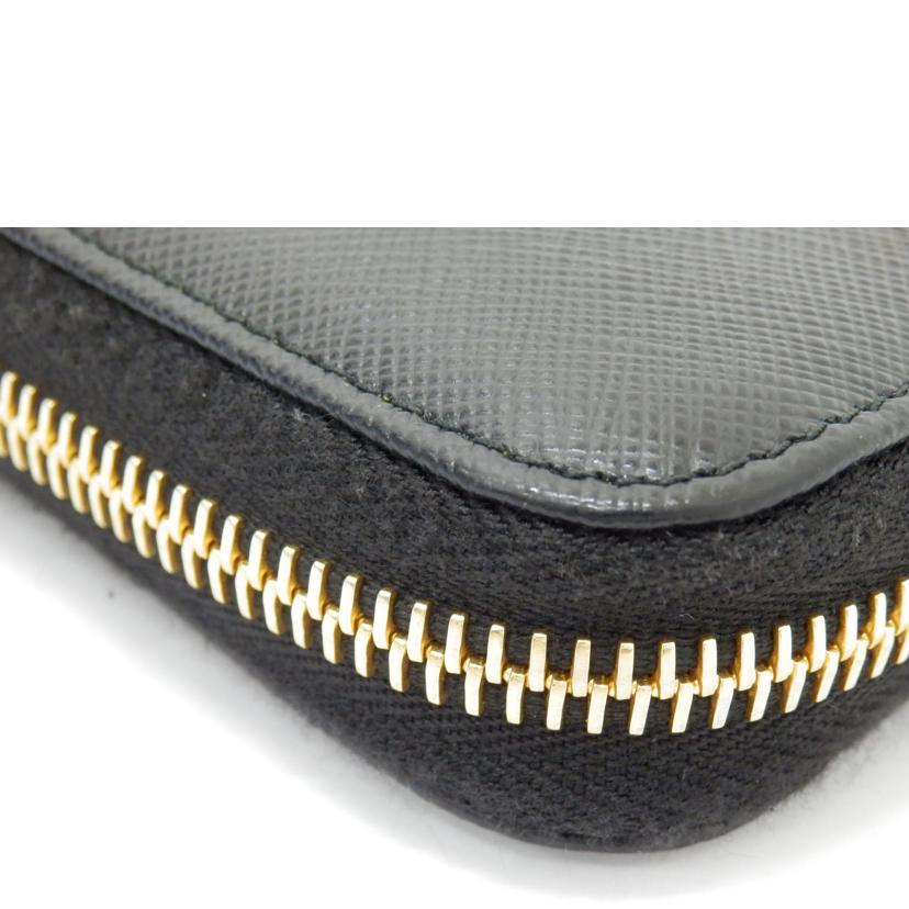 PRADA プラダ/サフィアーノラウンンドファスナー長財布/1ML506//Bランク/88