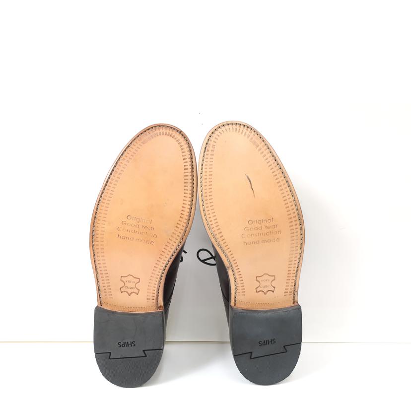 SHIPS シップス/プレーントゥシューズ ビジネスシューズ/サイズ8.5 約26.5-27.0cm/ダークブラウン/D14141//ABランク/65