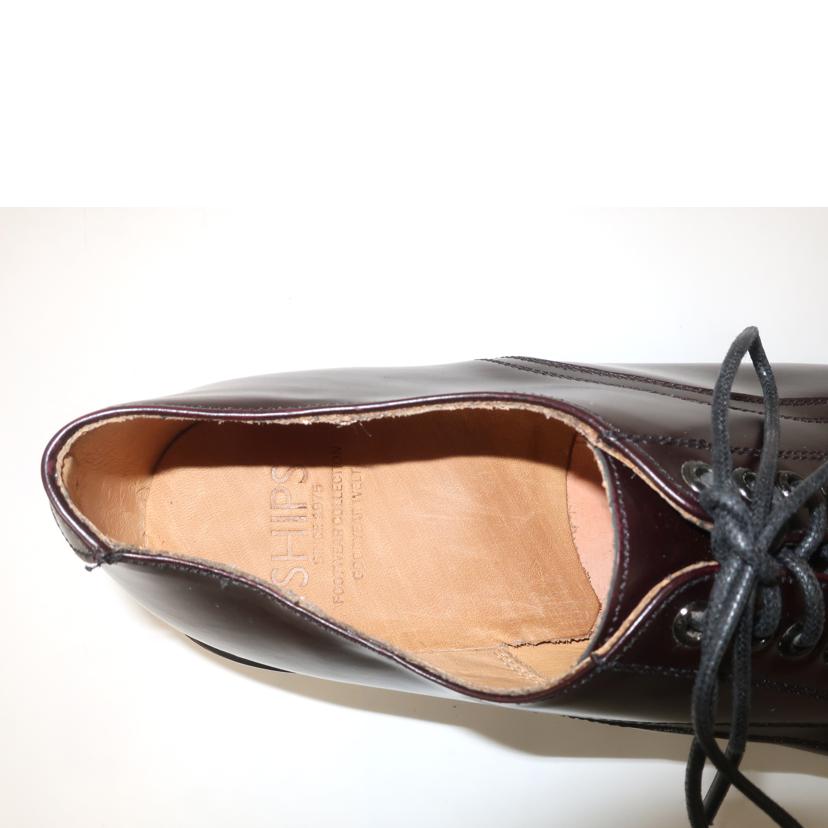 SHIPS シップス/プレーントゥシューズ ビジネスシューズ/サイズ8.5 約26.5-27.0cm/ダークブラウン/D14141//ABランク/65
