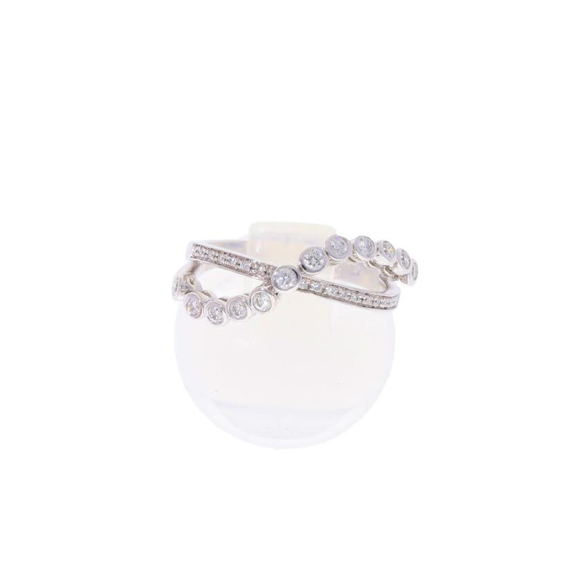 / K18WGダイヤリング0.32ct//Aランク/75