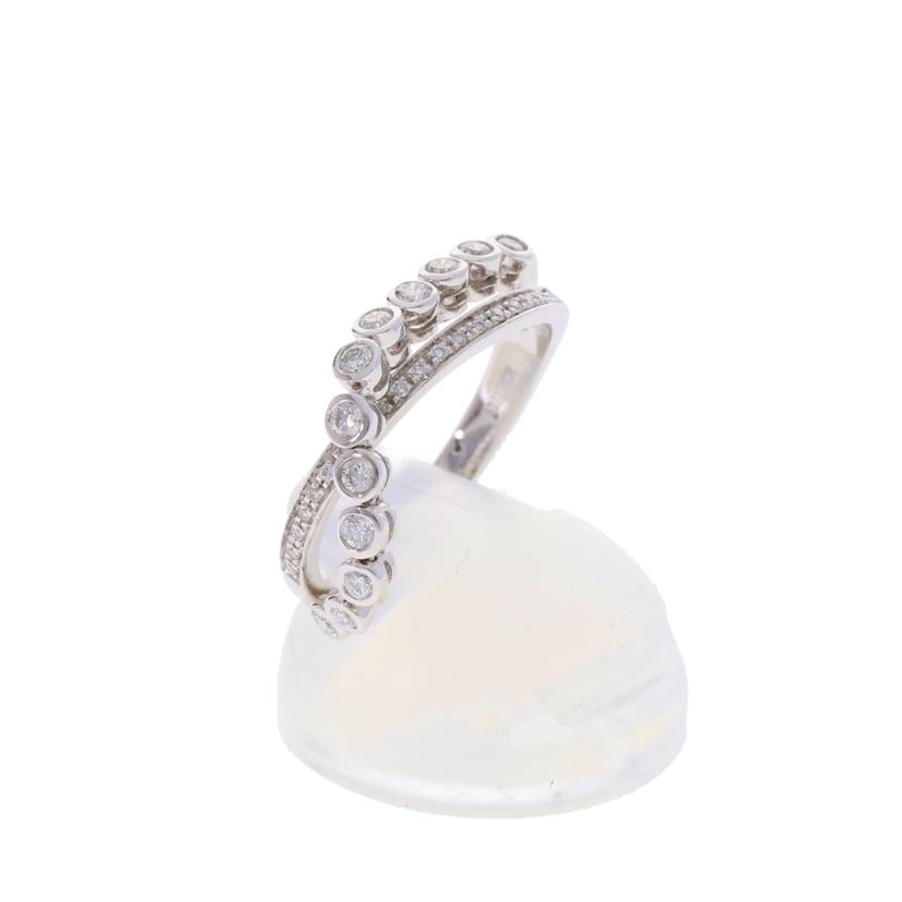 / K18WGダイヤリング0.32ct//Aランク/75