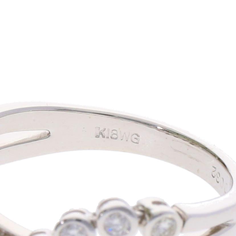 / K18WGダイヤリング0.32ct//Aランク/75
