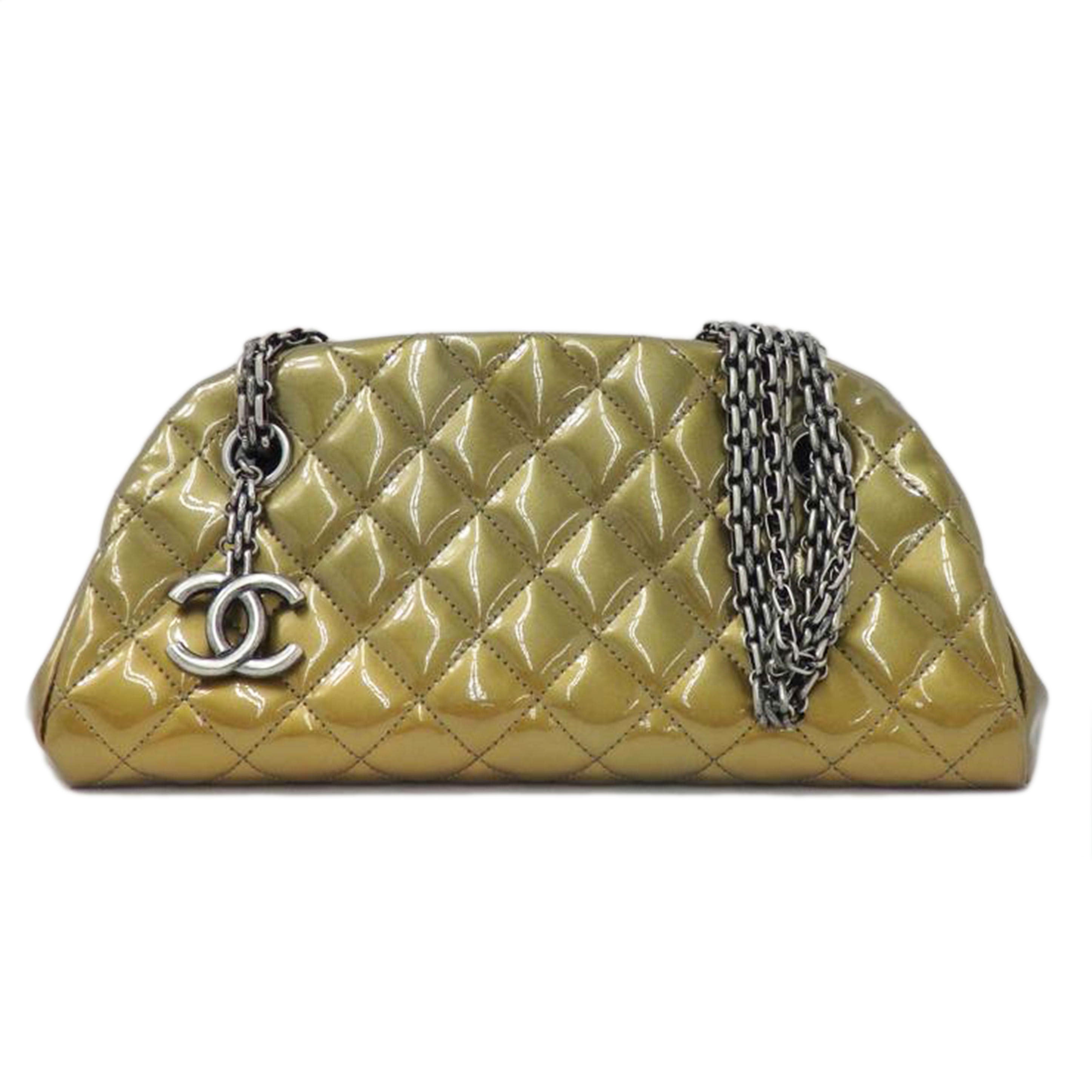 CHANEL シャネル/エナメルボーリングバッグ //15080538/Bランク/77