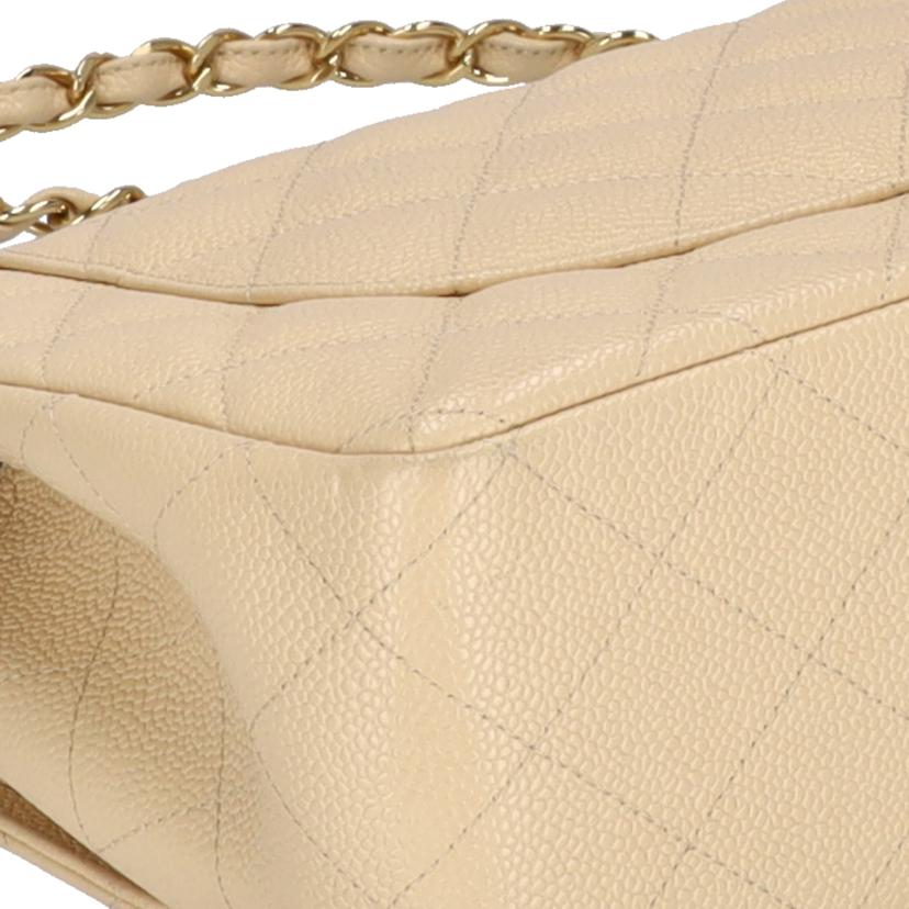 CHANEL シャネル/デカマトラッセダブルフラップチェーンショルダー/キャビアスキン/BEG//162*****/ABランク/75