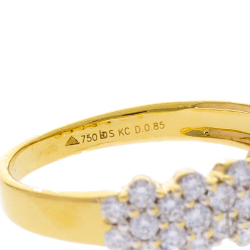 / K18ダイヤリング0.85ct//Aランク/75