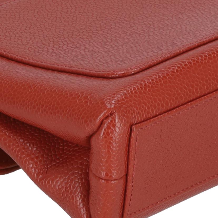 CHANEL シャネル/ハンドバッグ/キャビアスキン/RED//533****/Aランク/75