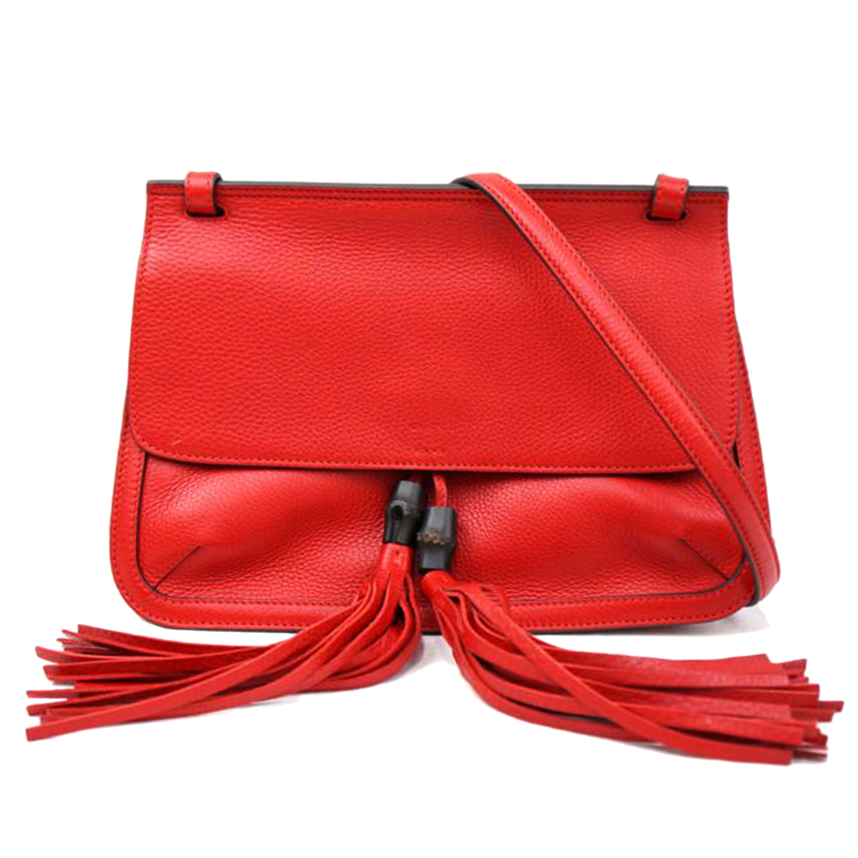 GUCCI グッチ/バンブーレザーショルダーバッグ/370826//520***/Aランク/67