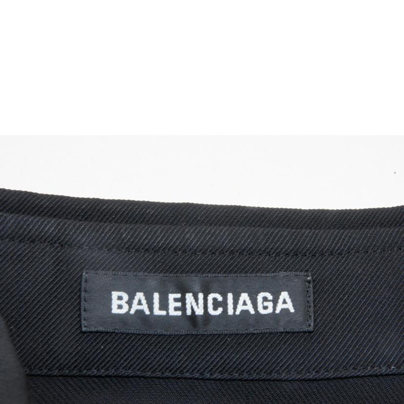 BALENCIAGA バレンシアガ/ウールオーバーサイズブラックシャツ//ABランク/92
