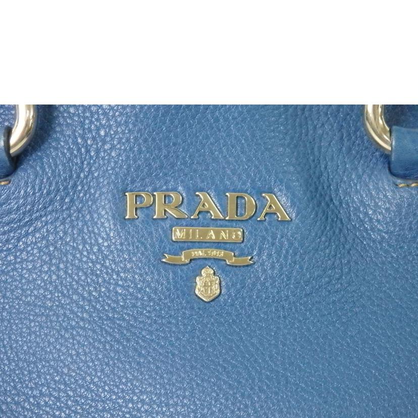 PRADA プラダ/レザー2wayバッグ/青//194/ABランク/84