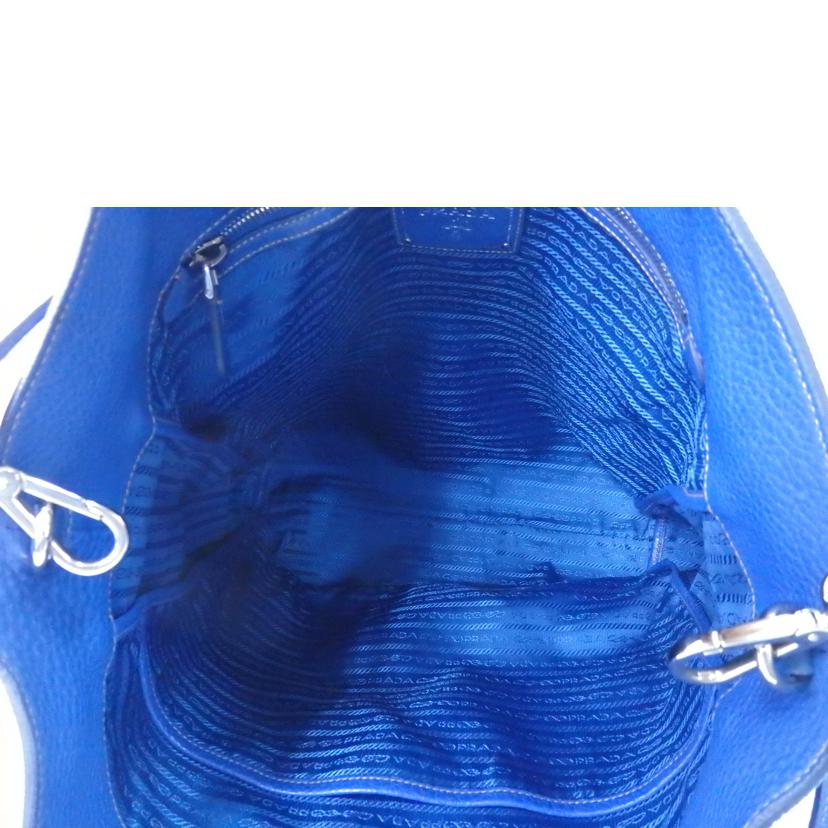 PRADA プラダ/レザー2wayバッグ/青//194/ABランク/84