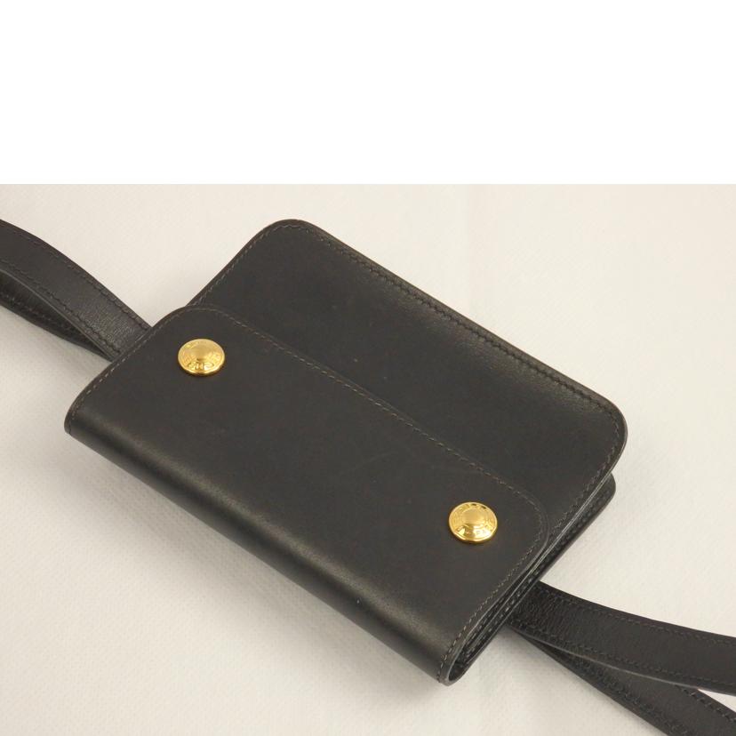 HERMES/ポシェットグリーン //□C 5T0/Bランク/62