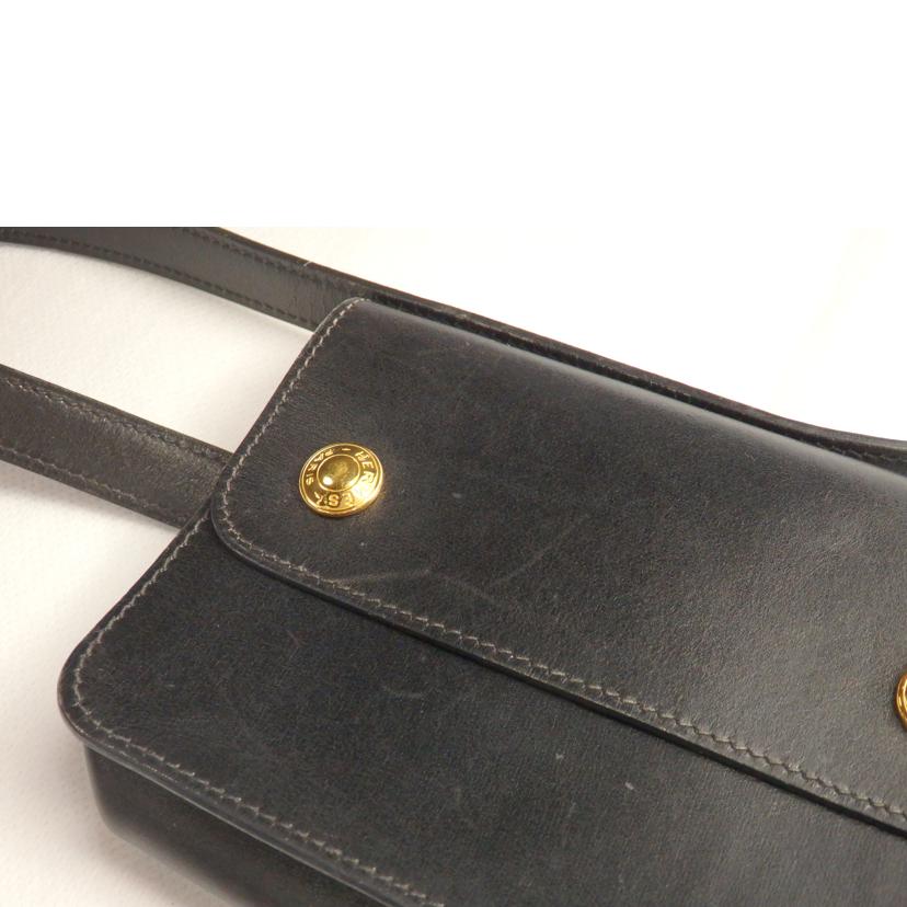 HERMES/ポシェットグリーン //□C 5T0/Bランク/62