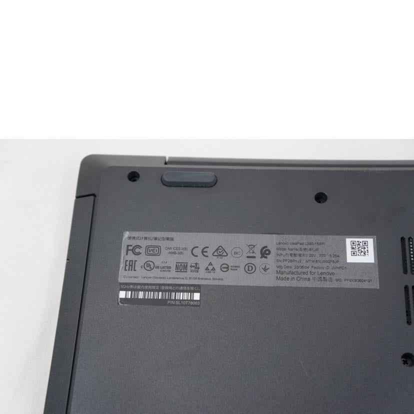 Lenovo レノボ/ノートパソコン/ideapad L340/ideapad L340//PF2BP1J2/ABランク/67