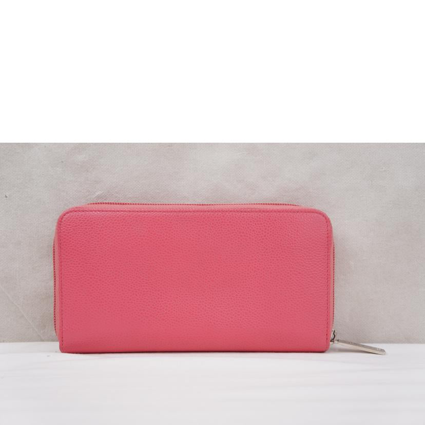 CHANEL シャネル/キャビアスキンラウンドファスナーウォレット//222*****/Aランク/67