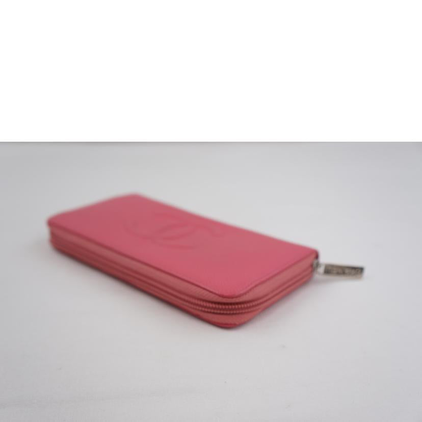 CHANEL シャネル/キャビアスキンラウンドファスナーウォレット//222*****/Aランク/67