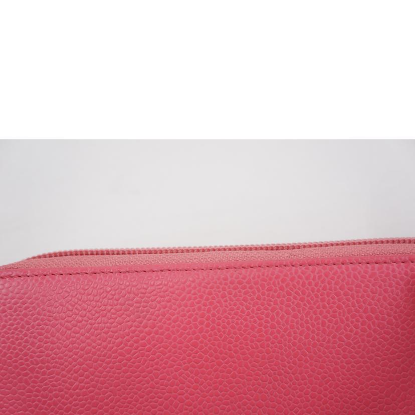 CHANEL シャネル/キャビアスキンラウンドファスナーウォレット//222*****/Aランク/67