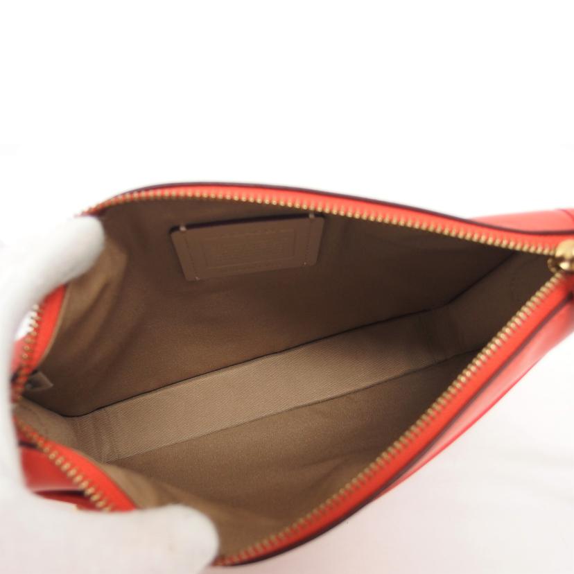 COACH コーチ/レザークラッチバッグ/オレンジ/C1592//D21**/ABランク/04