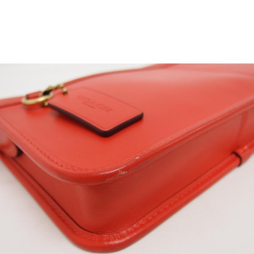 COACH コーチ/レザークラッチバッグ/オレンジ/C1592//D21**/ABランク/04