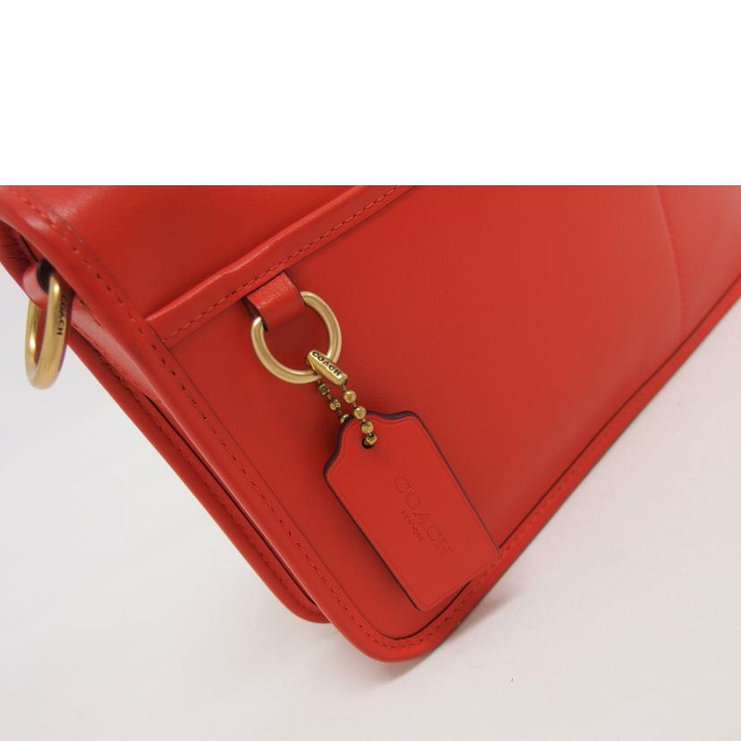COACH コーチ/レザークラッチバッグ/オレンジ/C1592//D21**/ABランク/04