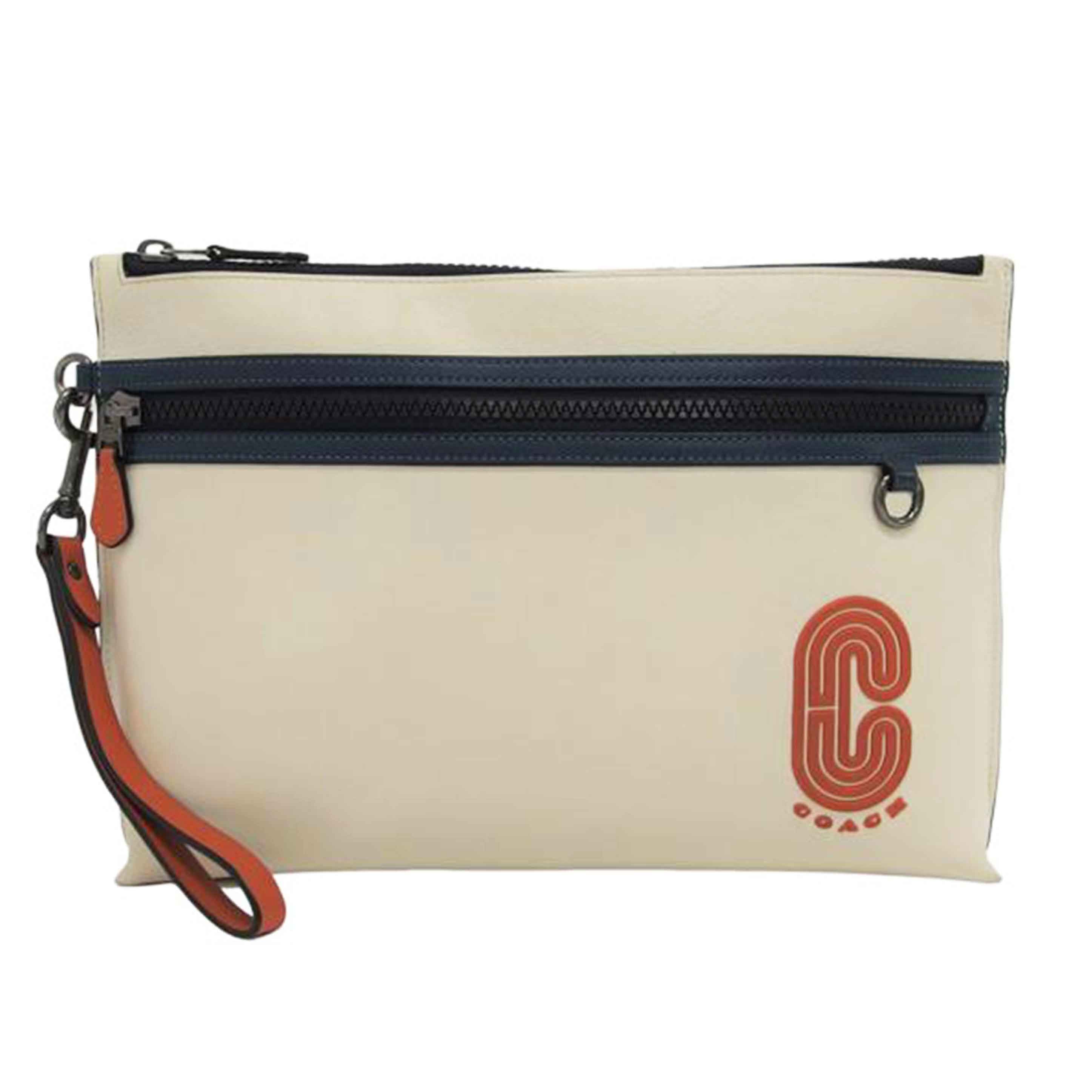 COACH コーチ セカンドバッグ/レザークラッチバッグ/アイボリー/F91269//L19**/Bランク/04