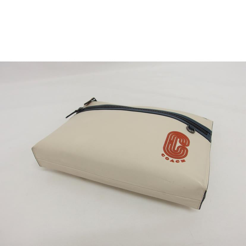 COACH コーチ セカンドバッグ/レザークラッチバッグ/アイボリー/F91269//L19**/Bランク/04