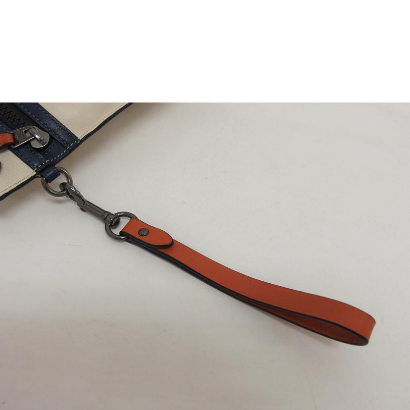 COACH コーチ セカンドバッグ/レザークラッチバッグ/アイボリー/F91269//L19**/Bランク/04