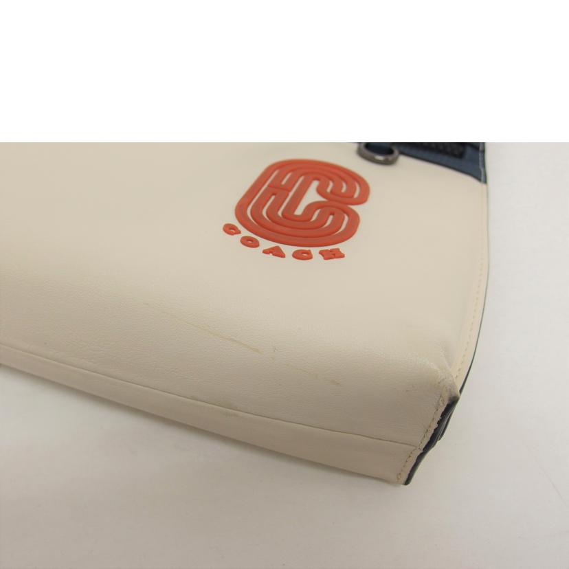 COACH コーチ セカンドバッグ/レザークラッチバッグ/アイボリー/F91269//L19**/Bランク/04