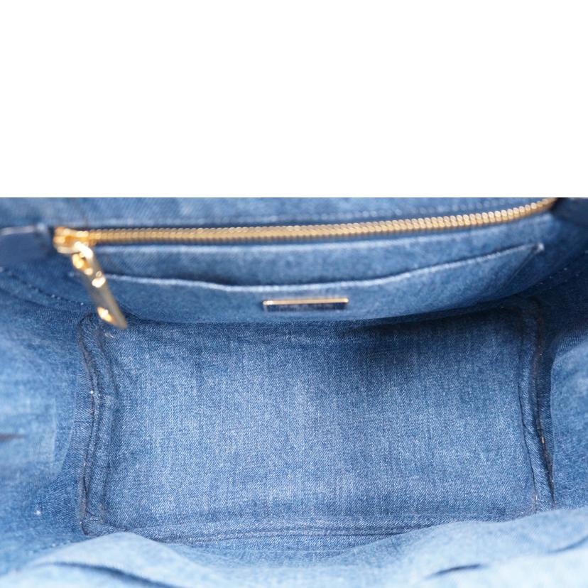 PRADA プラダ/カナパ デニムトートPM/1BG439//ABランク/67