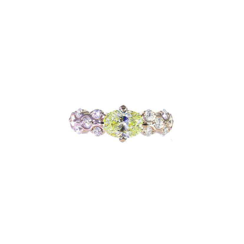 /◎PT900ダイヤリング1.165/0.47ct//Aランク/59
