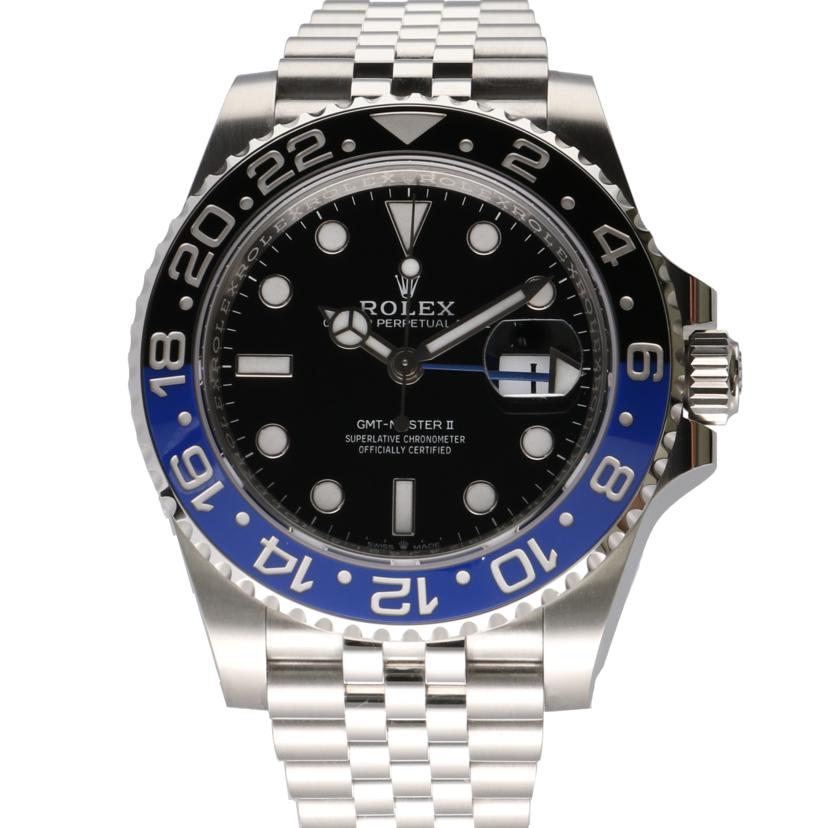 ROLEX ロレックス 腕時計 ランダムシリアル 2022年新ギャラ ステンレス 青黒 バットマン メンズ 自動巻き/GMTマスターII/ブルー×ブラックベゼル/ランダム番/126710BLNR//294*****/SAランク/75