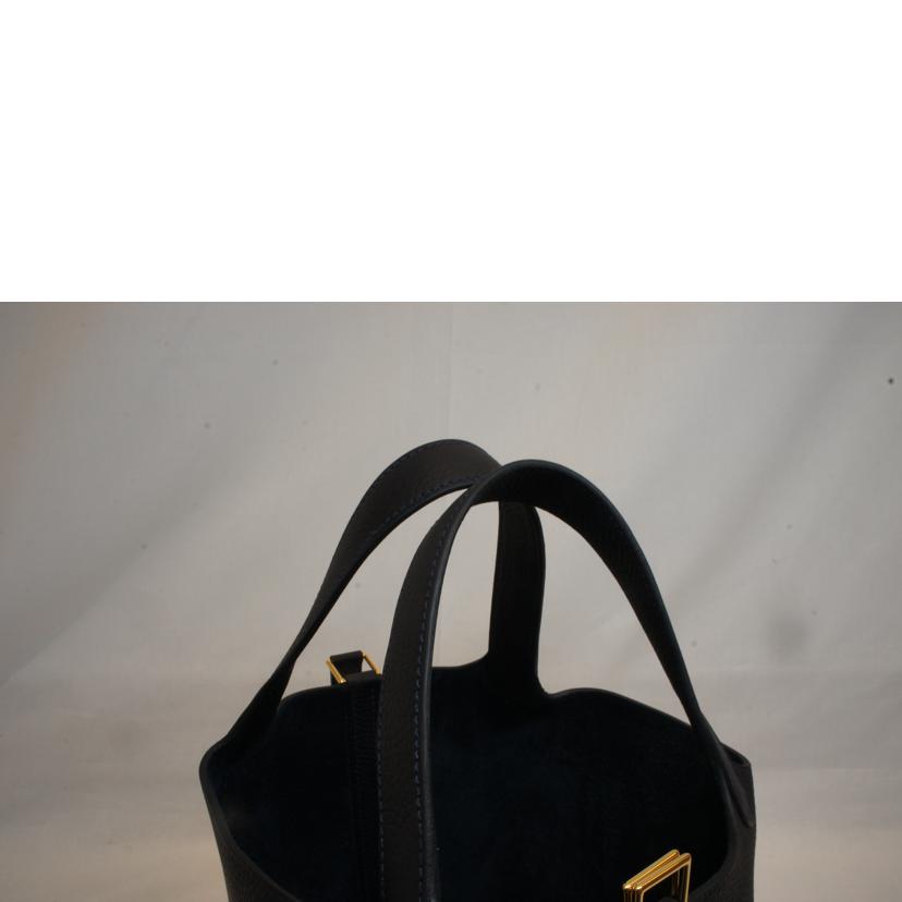 HERMES エルメス/ピコタンロックPM18/トリヨンクレマンス/ブラックG金具//U/Sランク/92