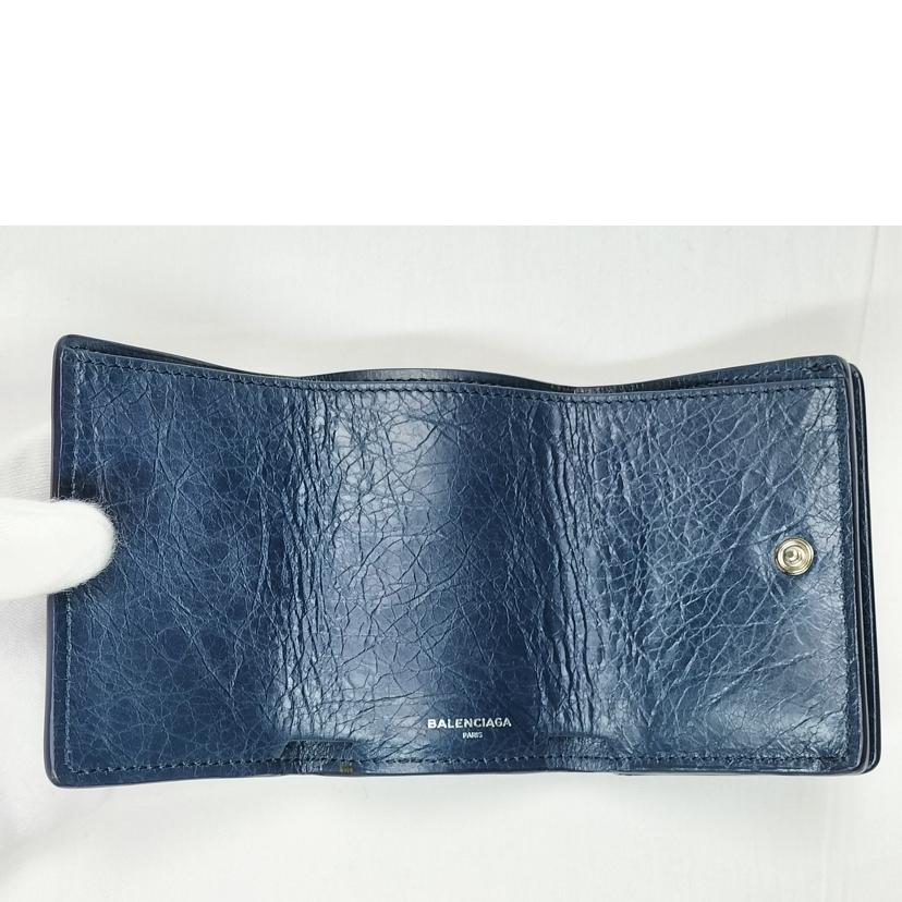 BALENCIAGA バレンシアガ/三つ折り財布 クラシックミニウォレット/477455//ABランク/52