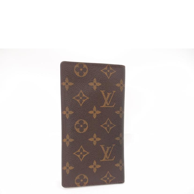 LOUIS VUITTON ルイヴィトン ビトン 二つ折り長札入れ ブラウン メンズ/ポルトバルール・カルトクレディ/モノグラム/M61823//CT0***/ABランク/69