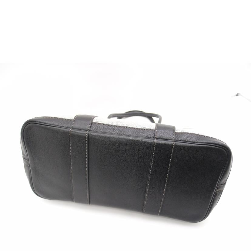 HERMES エルメス トートバッグ トワルアッシュ×ブッフル レッド/ガーデンパーティPM/ボルデュックリボン//2006/ABランク/69