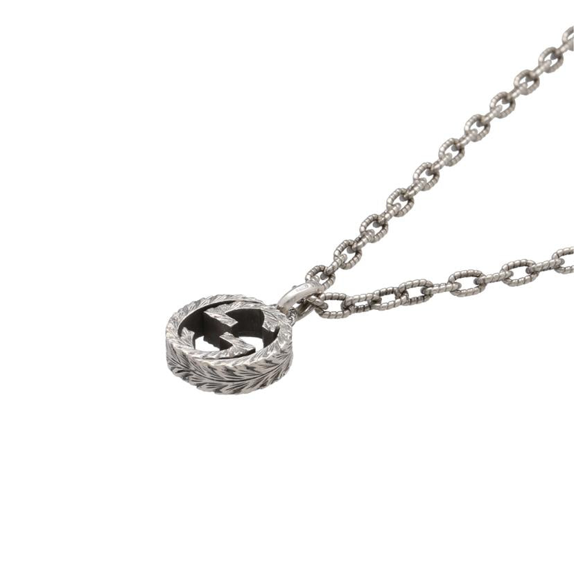 GUCCI/Ag925インターロッキングネックレス/44cm//Aランク/75