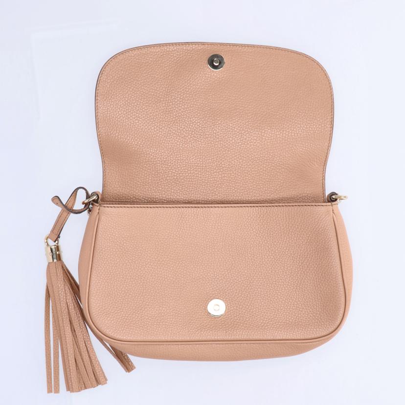 GUCCI グッチ バッグ ブランドバッグ ショルダーバッグ 斜め掛け レザー レディース ベージュ/ソーホーチェーンショルダー/536224//213317/Aランク/75