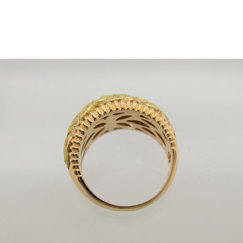 K18/K18ダイヤデザインリング#14/9.9g//D0.11ct/Aランク/04