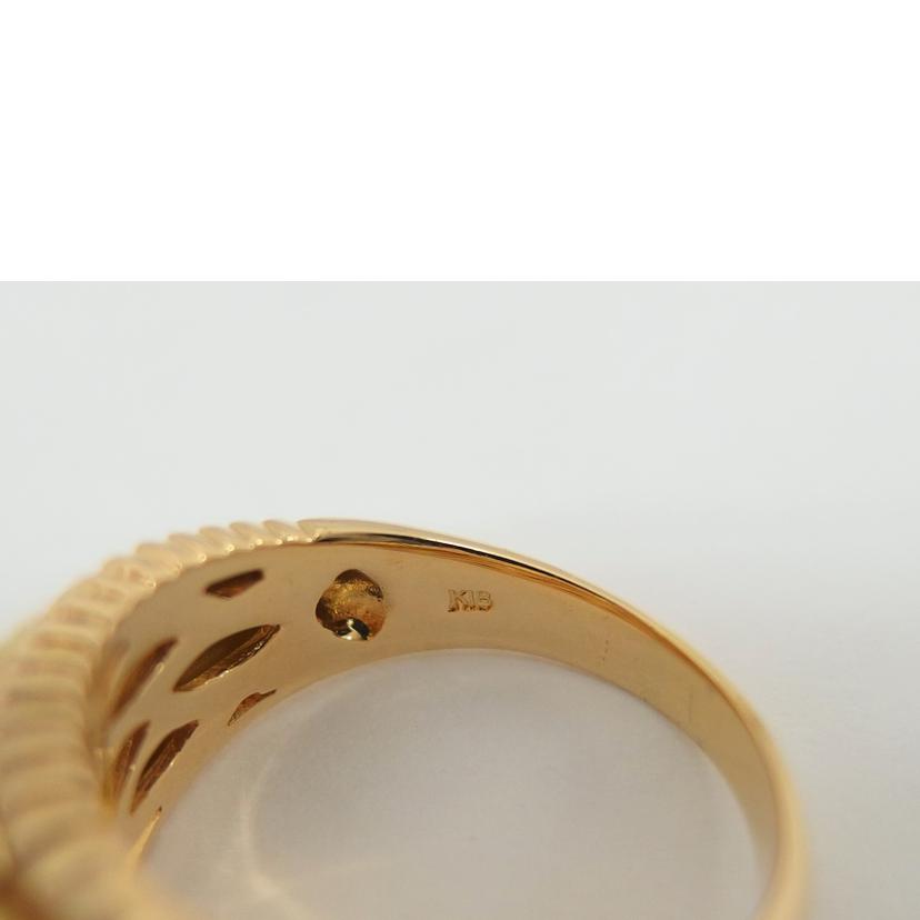 K18/K18ダイヤデザインリング#14/9.9g//D0.11ct/Aランク/04
