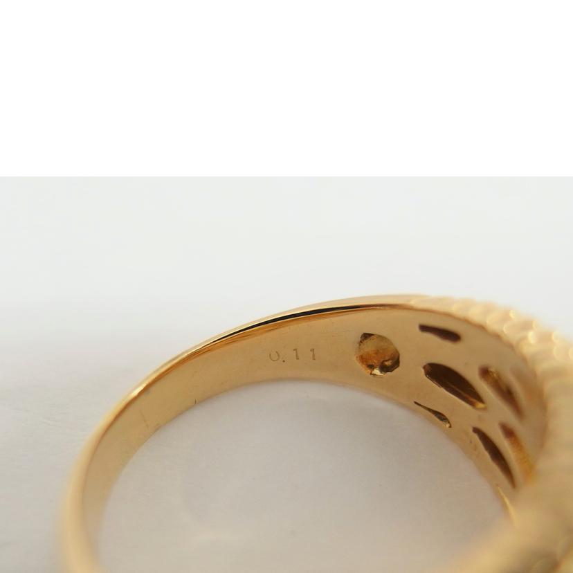 K18/K18ダイヤデザインリング#14/9.9g//D0.11ct/Aランク/04