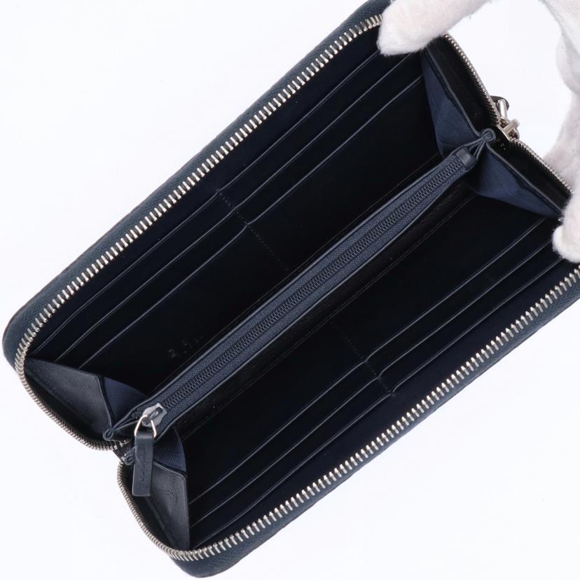GUCCI グッチ 財布 ブランド財布 長財布 ラウンドジップ レザー レディース メンズ ネイビー 紺/マイクログッチシマラウンドファスナーウォレット/544473//1147/ABランク/75