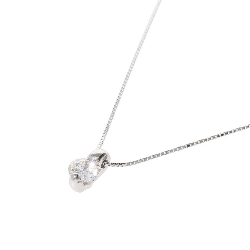 /◎K18WG/PT900ダイヤネックレス1.006ctソ//Aランク/82