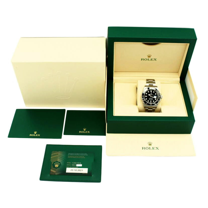 ROLEX ロレックス ランダムシリアル 2021年新ギャラ ステンレス メンズ/サブマリーナ・デイト・ブラック/ランダム番/126610LN//983*****/SAランク/92