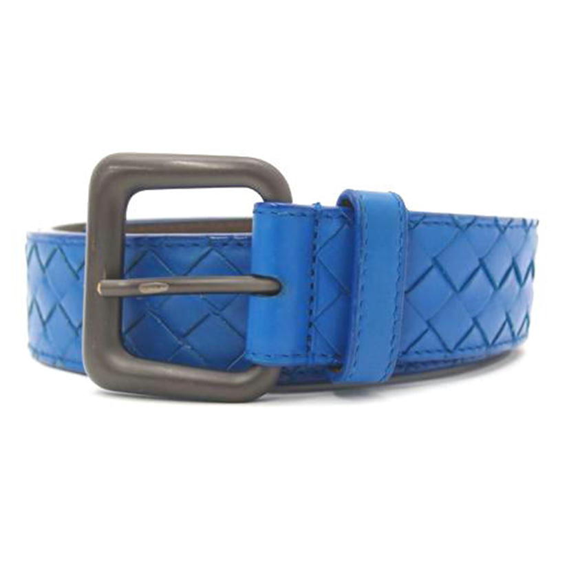 BOTTEGA VENETA ボッテガ・ヴェネタ/イントレチャート・レザーベルト/ブルー//ABランク/69