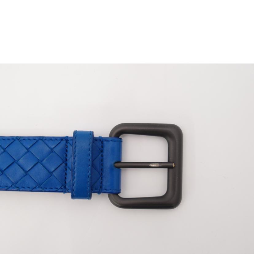 BOTTEGA VENETA ボッテガ・ヴェネタ/イントレチャート・レザーベルト/ブルー//ABランク/69